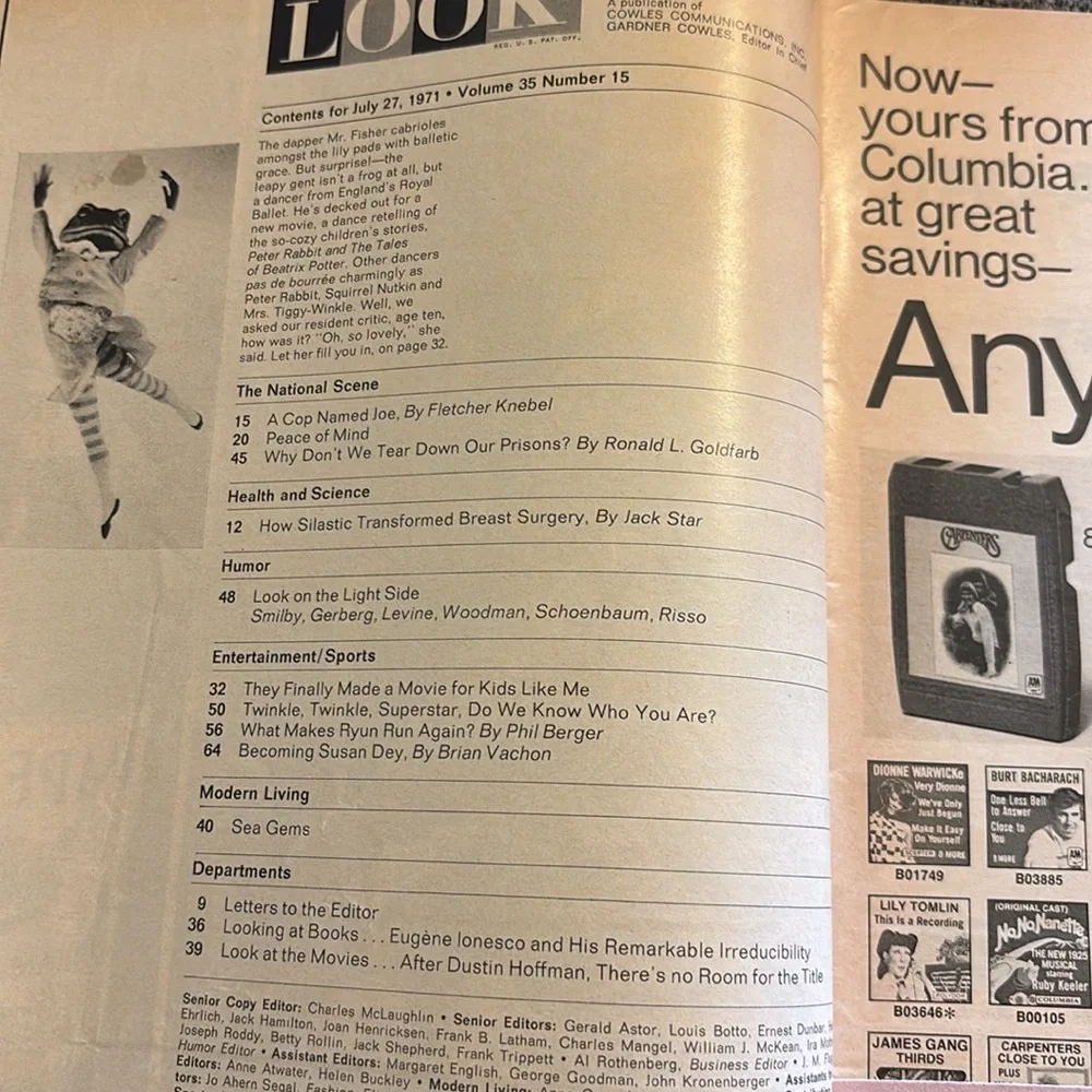 Vintage Look Magazine July 27, 1971 | Elton John & Susan Dey Feature